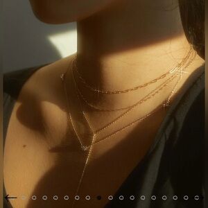 Catbird 1976 gold chocker necklace 14”- 16.75” 14K gold